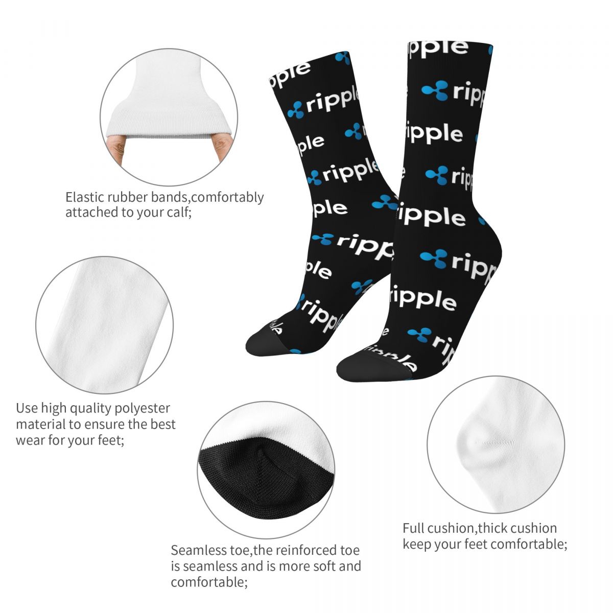 Chaussettes Ripple Polyester Unisex